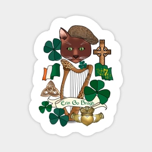 Pat the Irish Cat Magnet