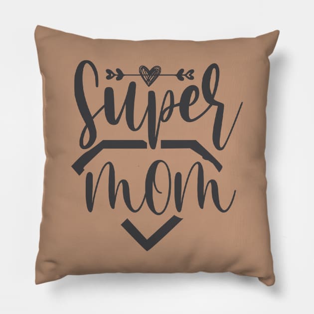 Super Mom Pillow by Nixart