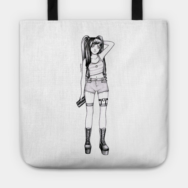 Top 100+ Anime Girl With Bag Sketch - work quotes