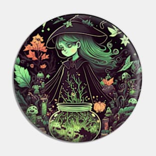 Herbal Potion Little Witch Pin