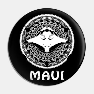 Manta Ray Maui Hawaii Pin