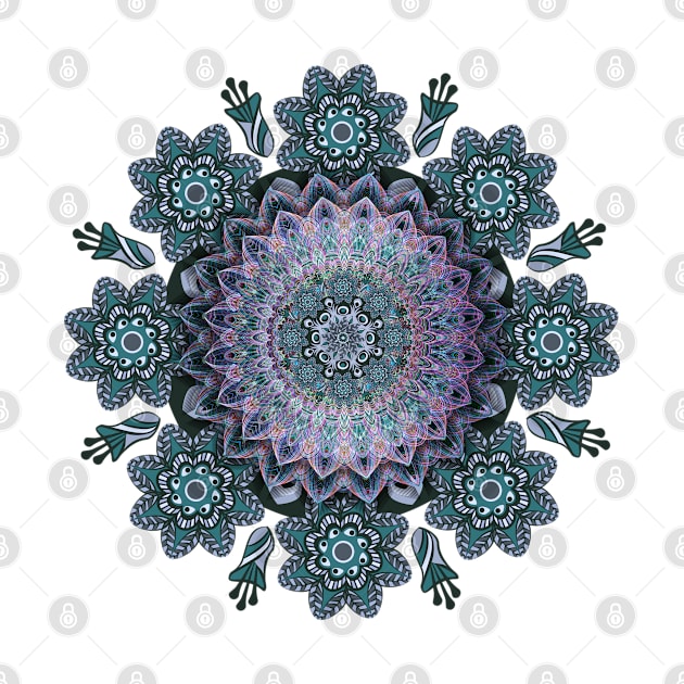 Abstract Art Mandala by AmandasCraftCorner