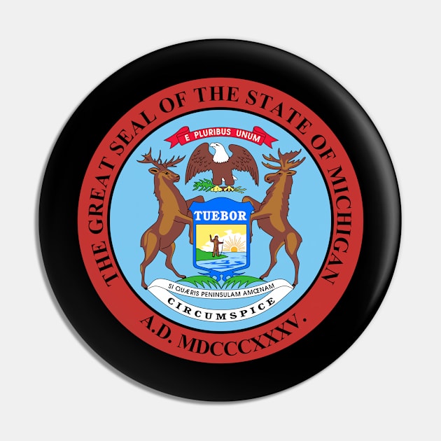 Seal of Michigan Pin by Flags of the World