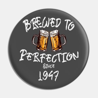 Brewed to Perfection, Personalized Birth Year T-shirt, Birthday Custom Shirt, Birthday Gift, Tee Pin