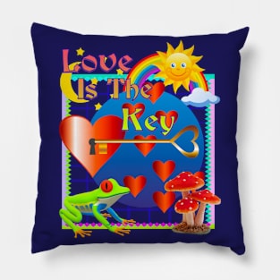 Love Is The Key (Tie Dye) Pillow