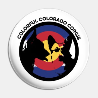 Colorful Colorado Corgis 3 Pin