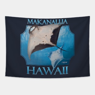 Makanalua Hawaii Manta Rays Sea Rays Ocean Tapestry