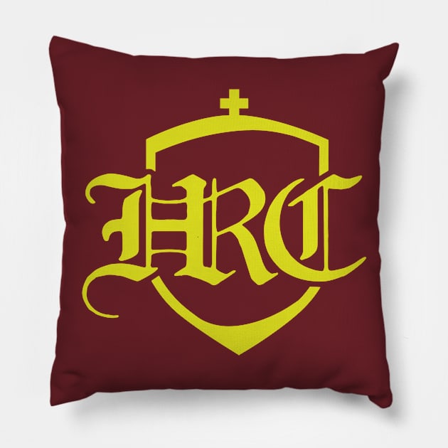 HRC Shield Gold Pillow by HRCatholic