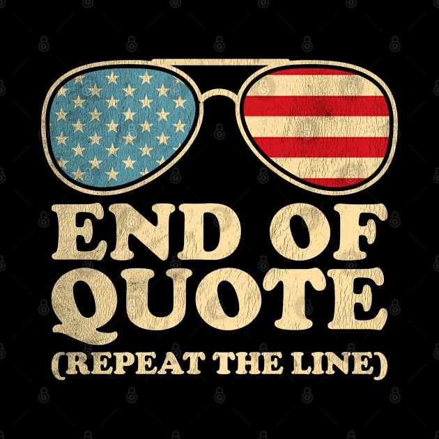 Vintage Joe End of Quote Repeat the Line American Sunglasses by BramCrye