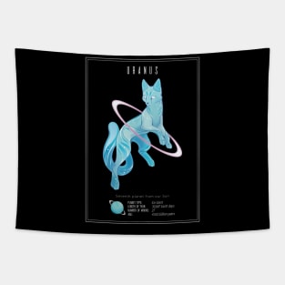 Uranus Cat Planet Tapestry