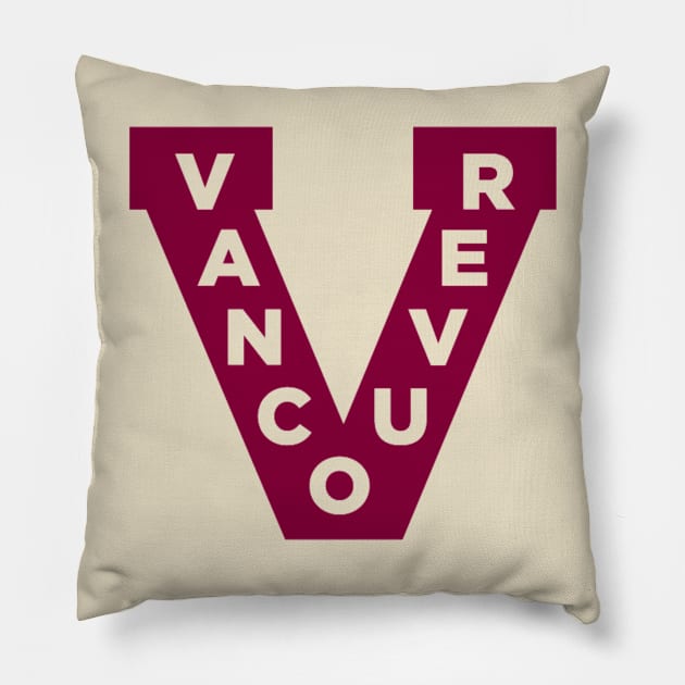 Vintage Canucks Pillow by Jedistudios 