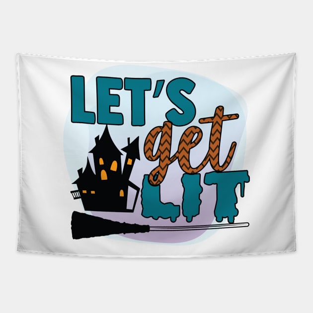 Let’s Get Lit Tapestry by teestore_24