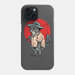 Cat fishing Phone Case