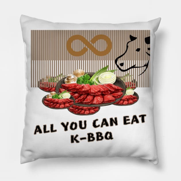 All You Can Eat for BBQ Lovers Pillow by KPUPGOODS