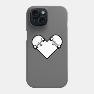 Skateboard Love Heart Phone Case