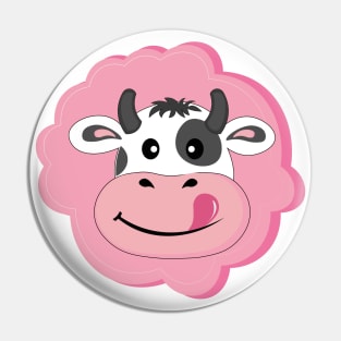 Cow Face Pin