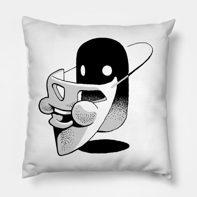 Mask Thing Pillow by emilpytlik