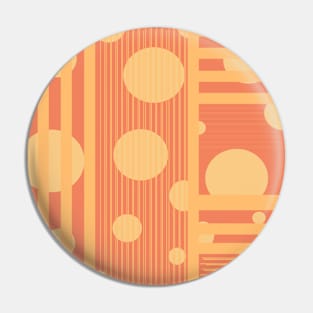 Abstract Circle and Line Pattern Pin