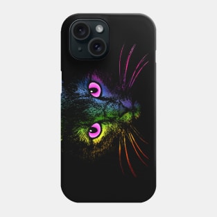 Rainbow Cat Face Phone Case