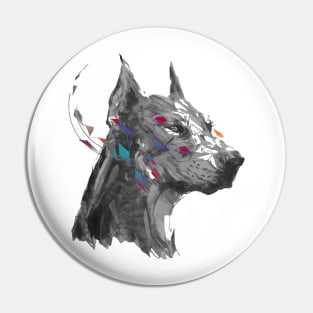 Dog Abstract Splash Pin