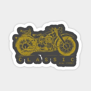 VIntage Motorcycle (For dark shirt version) Magnet