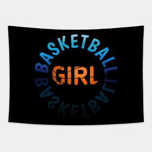 Basketball Girl - Basketball Lovers - Sports Saying Motivational Quote Tapestry