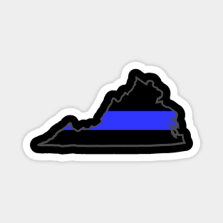 VA blue line Magnet