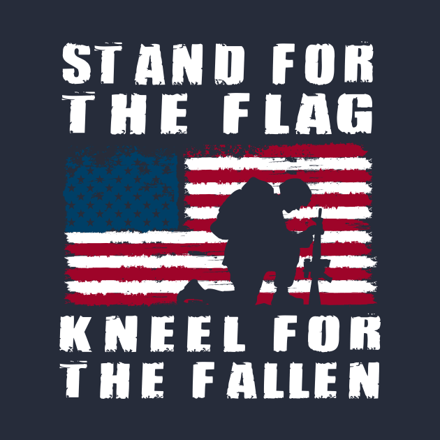 Stand For The Flag  Kneel For The Fallen by Wintrly