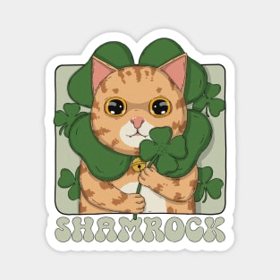 Tabby Shamrock Magnet