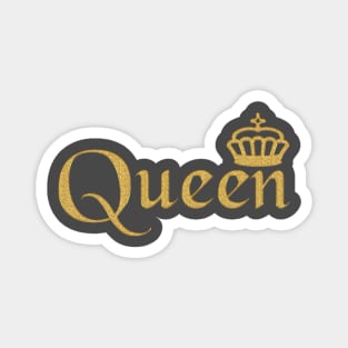 Queen Gold Crown Magnet