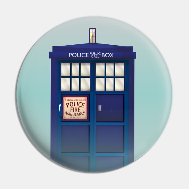 Police Call Box Pin by nickemporium1