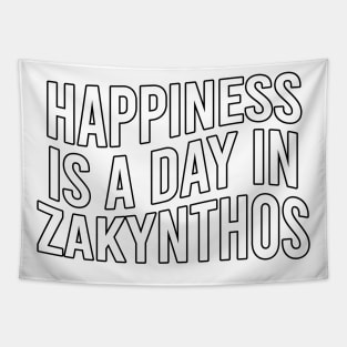 Happiness is a day in Zakynthos Tapestry