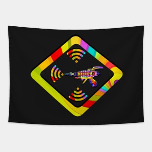 Rainbow - Raygun Triangle Tapestry