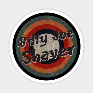 Retro Color Typography Faded Style Billy Joe Shaver Magnet