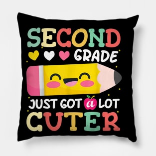 2nd Grade Back to School Shirt just got a lot cuter 1st day Pillow