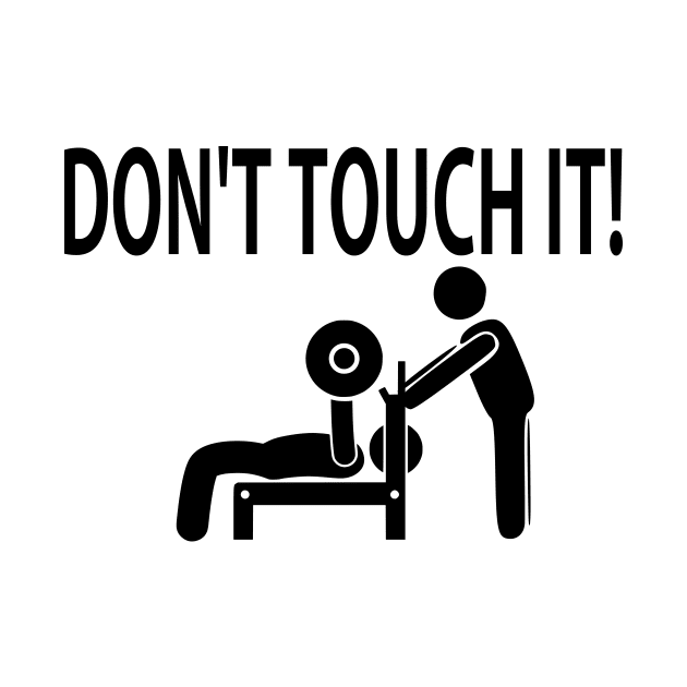 Bench press (don’t touch it!) by black and white prints