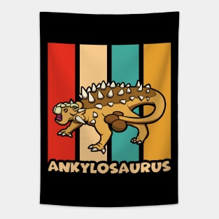 Ankylosaurus Vintage Dinosaur Tapestry