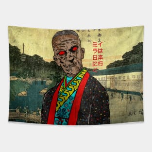 Imhotep priest goes to japan ukiyo-e Tapestry