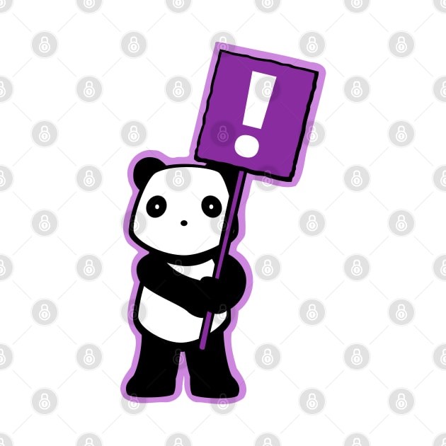 Politics Panda - Exclamation mark by citypanda