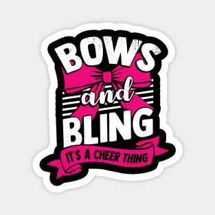 Bows And Bling It's A Cheer Thing Cheerleader Gift Magnet