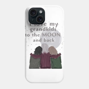 I love my grandkids to the moon and back Phone Case