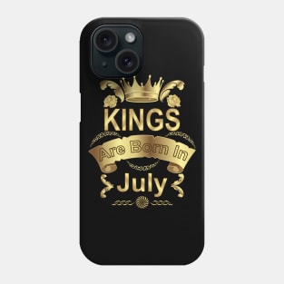 Kings Are Born In July Phone Case