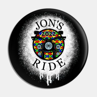 JON'S RIDE 2022 Autism Awareness for AUTISM SPEAKS Pin