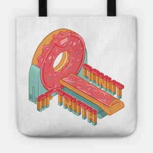 Donut of truth - CT donut scanner isometric illustration Tote