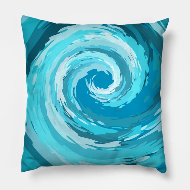 Ocean Swirl Pillow by Clutterbooke