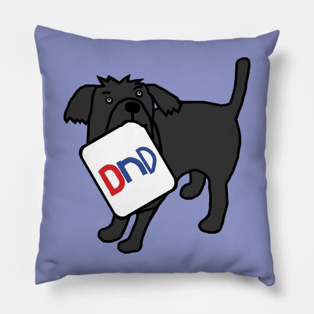 DND Dog say Do not Disturb I am Gaming Pillow by ellenhenryart