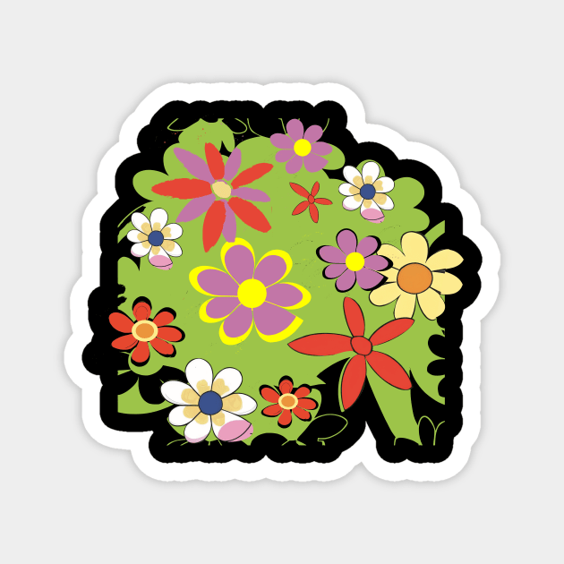 Spring flowers Magnet by Tiberiuss