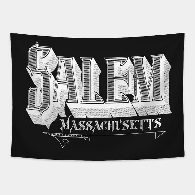 Vintage Salem, MA Tapestry by DonDota