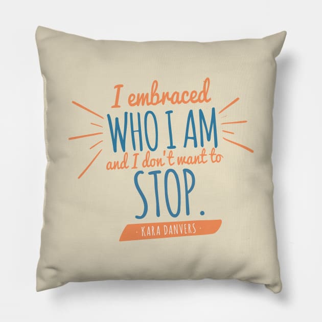 Kara Danvers Quote Pillow by brendalee