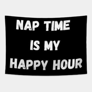 Nap Time Is My Happy Hour Tapestry